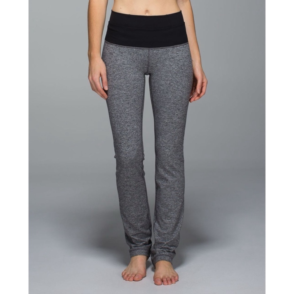 Lululemon Straight-Up Pant *Full-On Luon in Heathered Deep Coal
